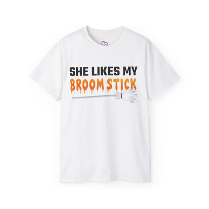 She likes my broomstick T-Shirt